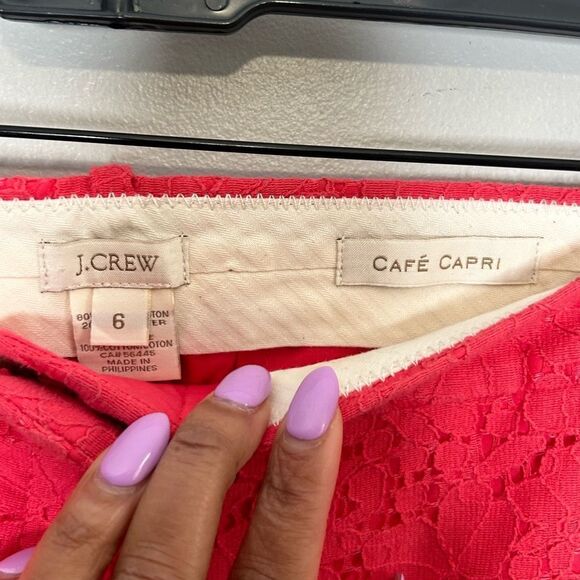 J.Crew Lace Café Capri - Picture 2 of 4